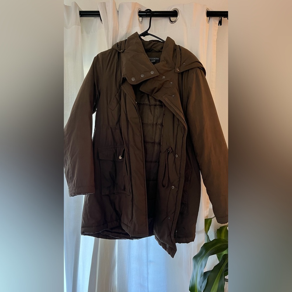 A Pea in the Pod Olive Maternity Jacket